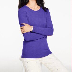 Talbots Purple Cashmere Sweater, Size S